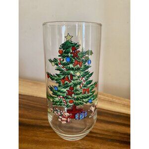3 Luminarc Christmas Tree With Presents Drinking Glasses Tumblers